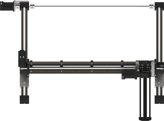 Robot 3 assi X-Y-Z - Motori passo-passo, Unità di controllo, Spazio di lavoro 800x800x500 mm