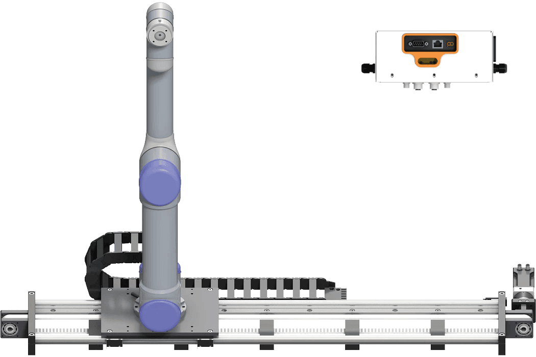 7th axis for Universal Robots up to 0,3 m/s