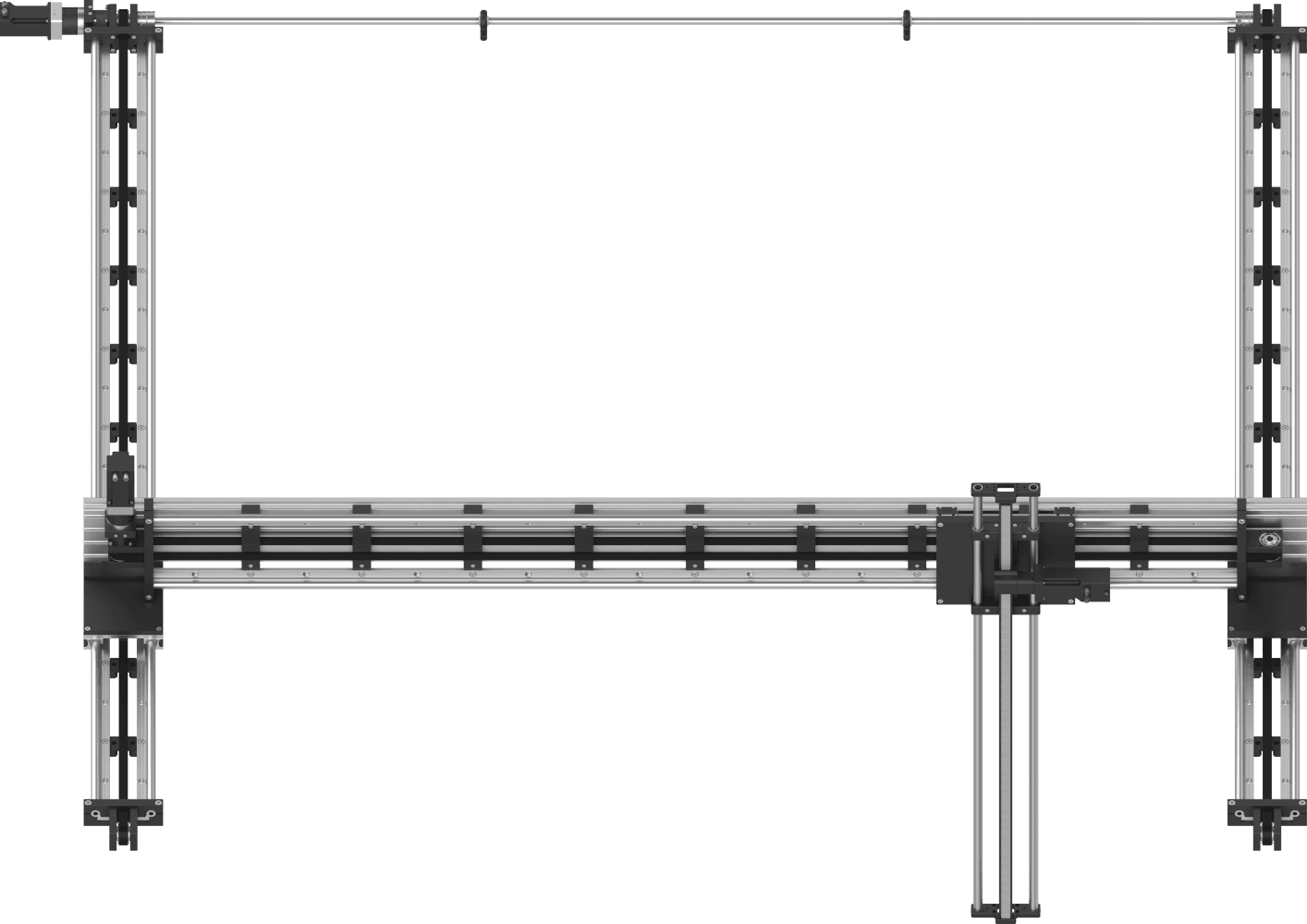 Robot 3 assi X-Y-Z - Motori passo-passo con encoder, spazio di lavoro 2000 x 2000 x 1000 mm