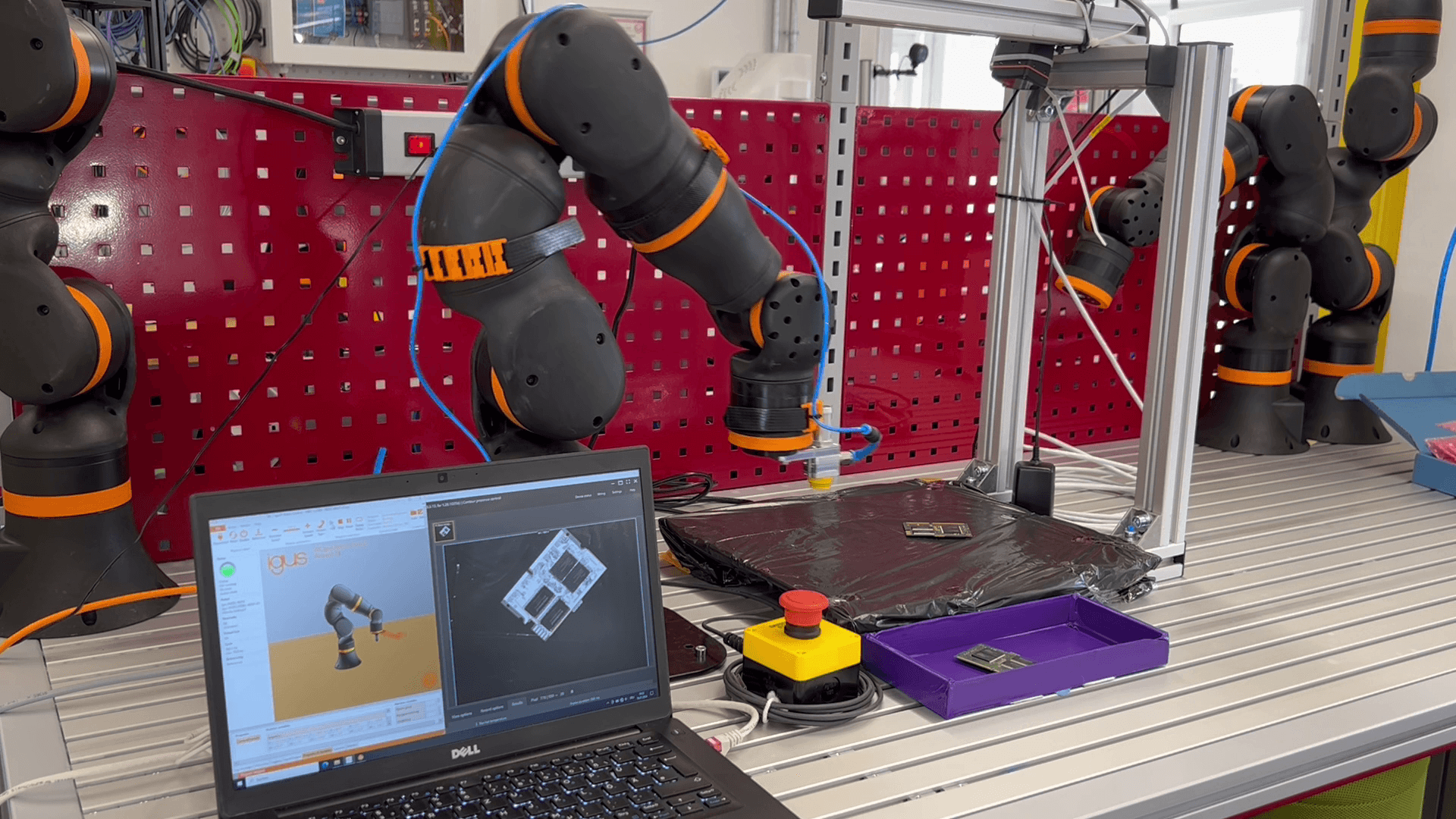 Vision based material handling with an igus cobot