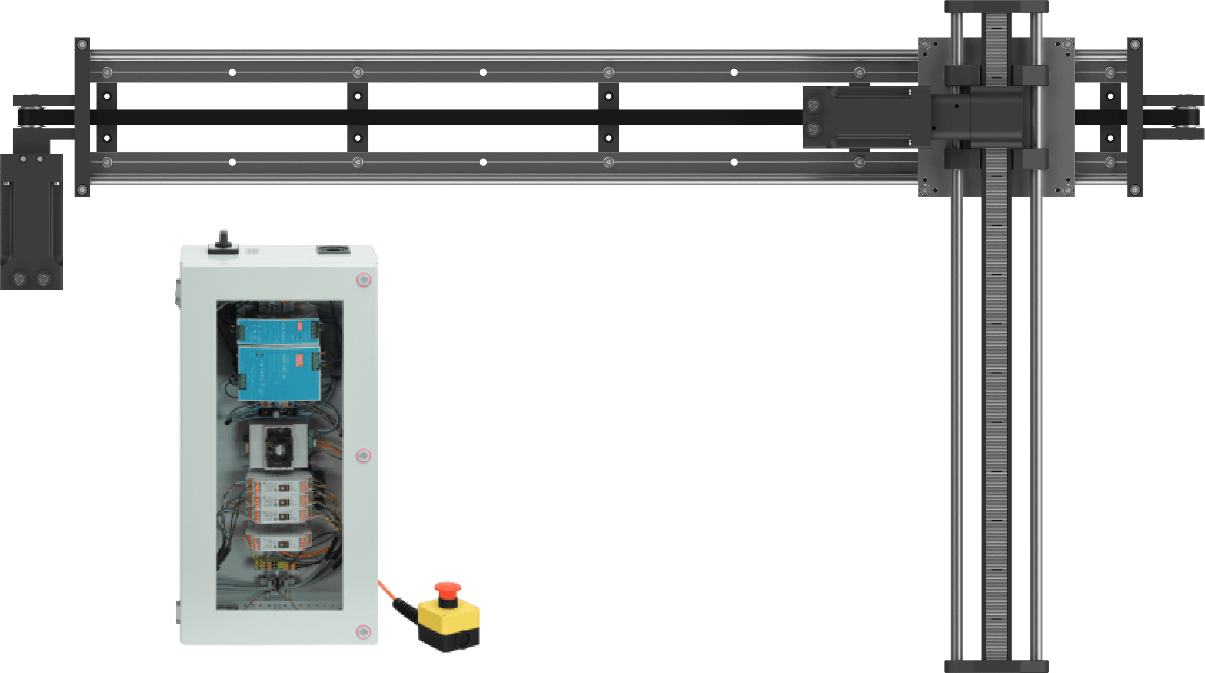 Robot 2 assi X-Z - Motori passo-passo con Encoder, Spazio di lavoro 800x500 mm