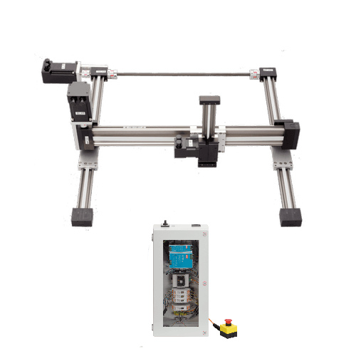 Robot 3 assi X-Y-Z - Motori passo-passo con encoder, spazio di lavoro 400x400x150 mm