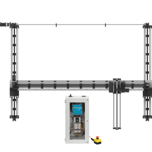 Robot 3 assi X-Y-Z - Motori passo-passo con encoder, spazio di lavoro 2000 x 2000 x 1000 mm
